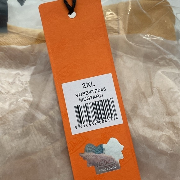 NWT Von Dutch 2xL mustard yellow crewneck - Picture 8 of 10